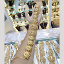 Manisha Jewellery Gold Plated Pota Stone Temple Kamarbandh