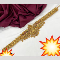 Manisha Jewellery Gold Plated Pota Stone Temple Kamarbandh