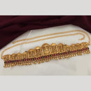 Manisha Jewellery Gold Plated Pota Stone Temple Kamarbandh