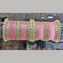 Manisha Jewellery Gold Plated Kundan Stone And Austrain Stone Acrylic Bangles Set