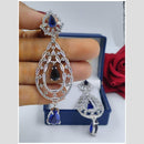 Manisha Jewellery Silver Plated American Diamond Dangler Earrings