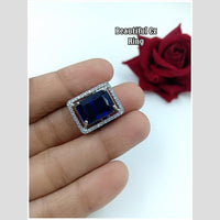 Manisha Jewellery Silver Plated Crystal Stone Ring