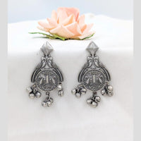 Manisha Jewellery Oxidised Plated One Rupee Coin Inspired Dangler Earrings