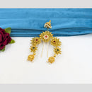 Manisha Jewellery Gold Plated Pota Stone And Pearls Hair Accessories