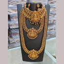 Manisha Jewellery Gold Plated Pota Stone Temple Combo Set