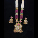 Manisha Jewellery Gold Plated Pota Stone And Pearl Long Necklace Set (Copy)