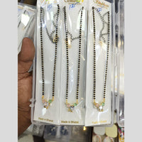 Manisha Jewellery Gold Plated Crystal Stone Manglasutra (One Piece Only)