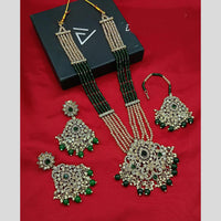 Manisha Jewellery Gold Plated Crystal Stone And Beads Necklace Set