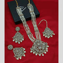 Manisha Jewellery Gold Plated Crystal Stone And Beads Necklace Set