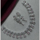 Manisha Jewellery Silver Plated Elegant American Diamond Necklace Set