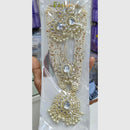 Manisha Jewellery Traditional Gold Plated White Kundan & Pearls Long Necklace Set