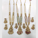 Manisha Jewellery Designer Gold Plated Kundan and Pearls Timeless Ethnic Long Necklace Set