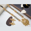 Manisha Jewellery Royal Aura Gold Plated Pota And Meenakari Mangalsutra