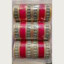 Manisha Jewellery Gold Plated Austrian Stone Acrylic Bangles Set