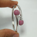 Manisha Jewellery Silver Finish Sparkling Austrian Stone Bracelet
