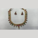 Manisha Jewellery Radiant Grace Gold-Plated Crystal & Beaded Necklace Set