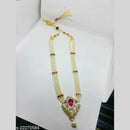 Manisha Jewellery Elegant Gold Plated Austrian Stone And Pearl Necklace