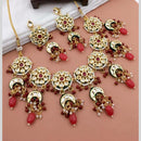 Manisha Jewellery Ethnic Radance Gold Plated Kundan Beads And Pearl Necklace Set