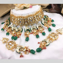 Manisha Jewellery Ethnic Radance Gold Plated Kundan Beads And Pearl Necklace Set