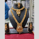 Manisha Jewellery Royal Charm Gold Plated Pota Stone Necklace Combo