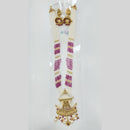 Manisha Jewellery Royal Glow Gold Plated Pota Stone And Pearl Necklace Set