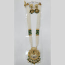Manisha Jewellery Royal Glow Gold Plated Pota Stone And Pearl Necklace Set