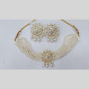 Manisha Jewellery Gold Plated Royal Kundan & Pearl Bride Choker Necklace Set