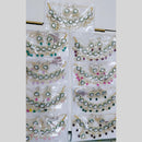Manisha Jewellery Designer Gold Plated Kundan Stones and Colorful Beads Ideal for Sarees, Lehengas, and Ethnic Outfits Necklace Set