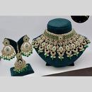 Manisha Jewellery Ethnic Gold Plated Crystal and Beads Perfect for Weddings and Cultural Events Choker Necklace Set