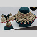 Manisha Jewellery Ethnic Gold Plated Crystal and Beads Perfect for Weddings and Cultural Events Choker Necklace Set