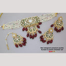 Manisha Jewellery Gold Plated Kundan Stone And Beads Choker Necklace