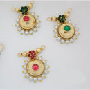 Manisha Jewellery Gold Plated Pota Stone And Beads Pendant