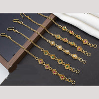 Manisha Jewellery Gold Plated Pota Stone Adjustable Bracelet (One Piece Only)