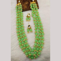 Manisha Jewellery Gold Plated Beads Long Necklace Set
