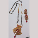 Manisha Jewellery Royal Aura Gold Plated Pota Stone Mangalsutra Set