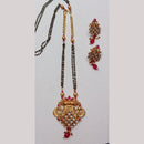 Manisha Jewellery Royal Aura Gold Plated Pota Stone Mangalsutra Set
