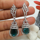 Manisha Jewellery Silver Plated American Diamond Dangler Earrings