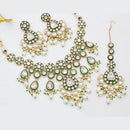 Manisha Jewellery Gold Plated Kundan Beads And Pearl Necklace Set
