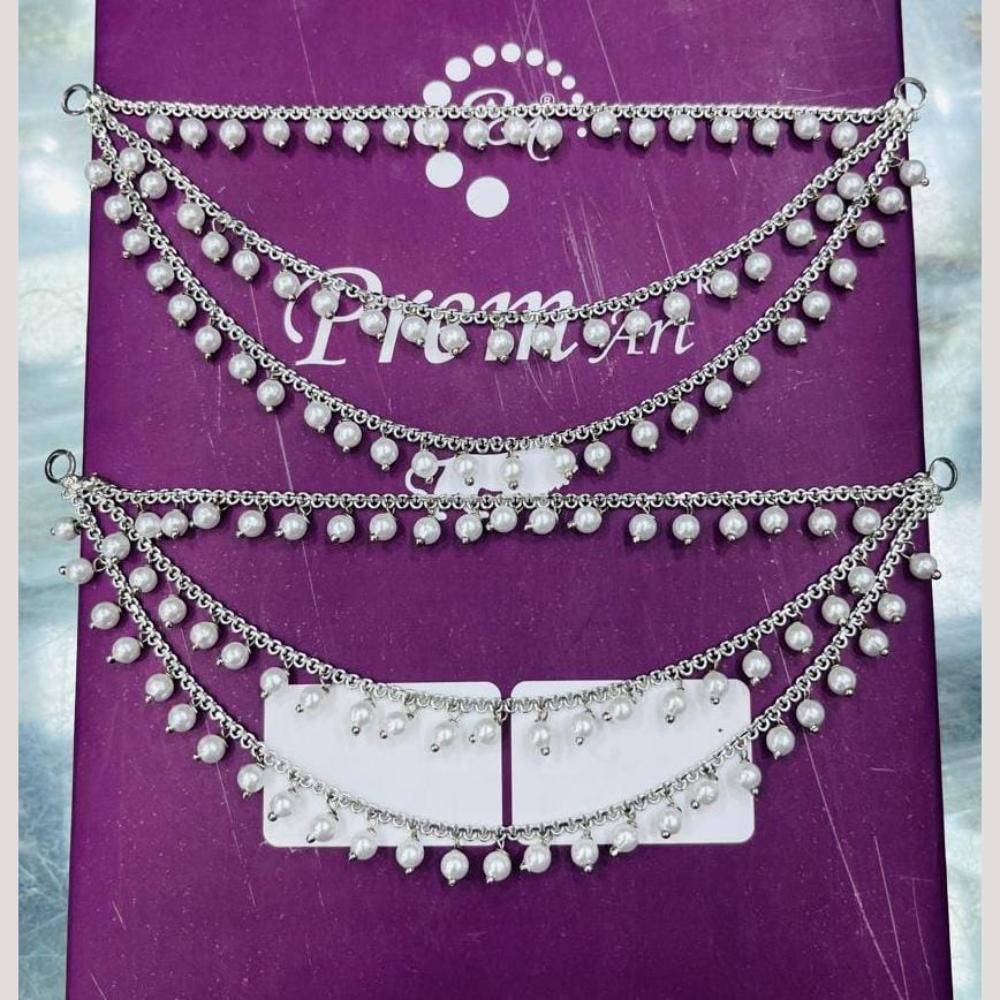 Manisha Jewellery Silver Plated Pearls Kanchain