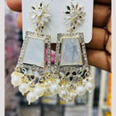 Manisha Jewellery Gold Plated Austrian Stone And Pearls Dangler Earrings