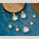 Manisha Jewellery Gold Plated Polki Kundan  Necklace Set