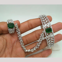 Manisha Jewellery Silver Plated AD Hand Harness
