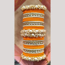 Manisha Jewellery Gold Plated Kundan Stone And Pearl Bangles Set