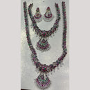 Manisha Jewellery Pota Stone And Pearl Double Necklace Set
