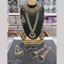 Manisha Jewellery Gold Plated Crystal Stone And Beads Bridal Necklace Set
