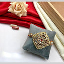 Manisha Jewellery Gold Plated Kundan Stone Rakhi