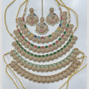 Manisha Jewellery Gold Plated Crystal And Pearl Necklace Set