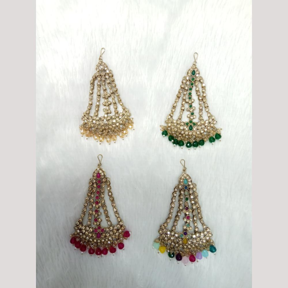 Manisha Jewellery Gold Plated Austrian Stone And Beads Pasa