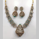 Manisha Jewellery Gold Plated Polki Kundan Necklace Set