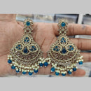 Manisha Jewellery Gold Plated Crystal Stone And Beads Dangler Earrings